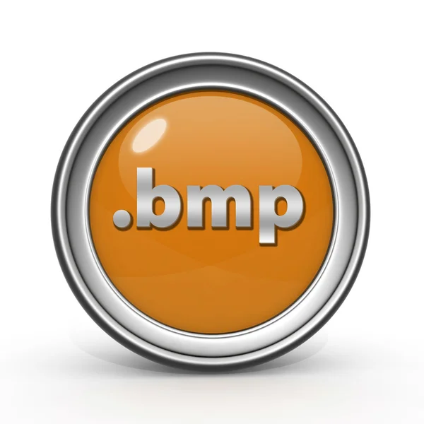 .白色背景上的 bmp 圆形图标 — 图库照片
