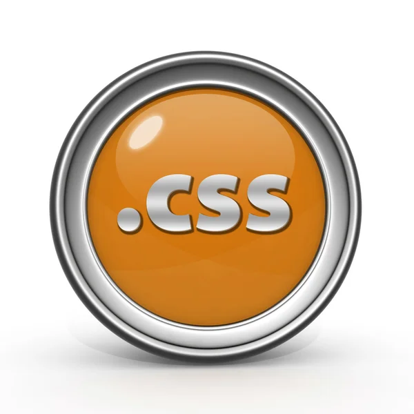 .CSS circulaire pictogram op witte achtergrond — Stockfoto