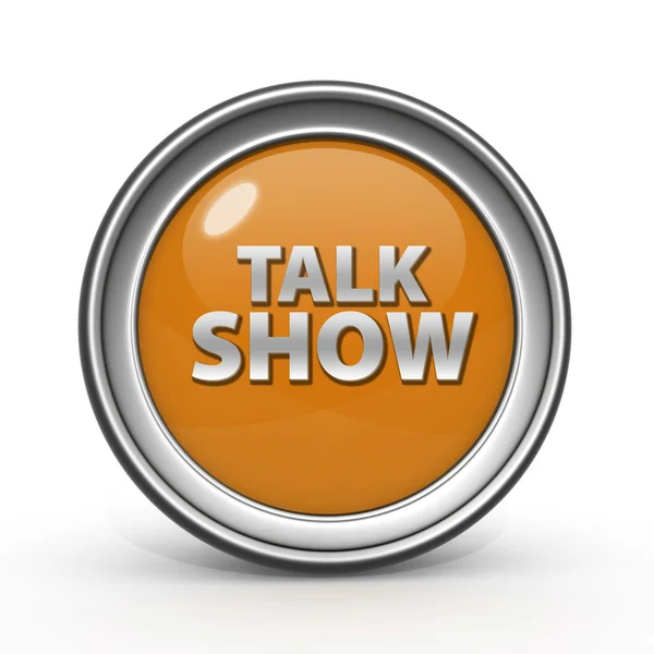 Talk Show circular icon on white background — Stock Photo, Image