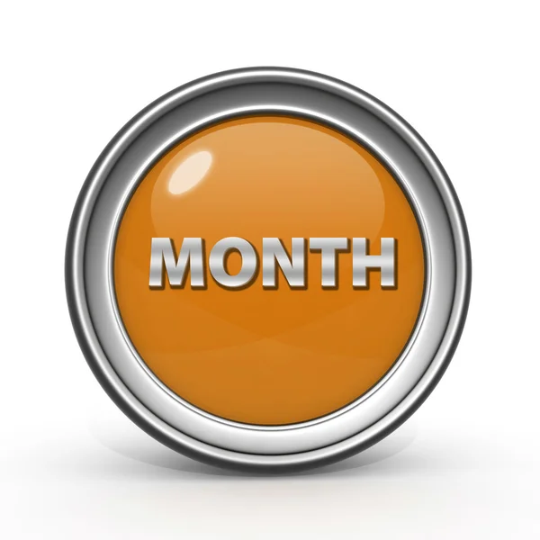 Month circular icon on white background — Stock Photo, Image