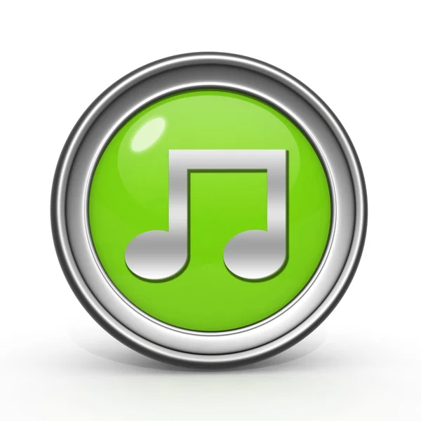 Music circular icon on white background — Stock Photo, Image