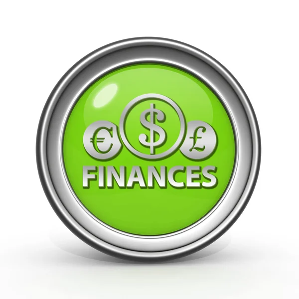 Finance circular icon on white background — Stock Photo, Image