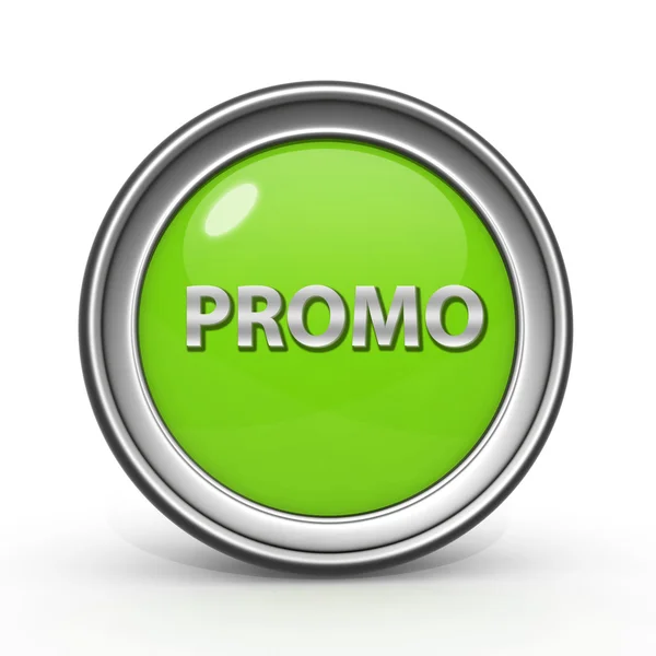 Promo circular icon on white background — Stock Photo, Image