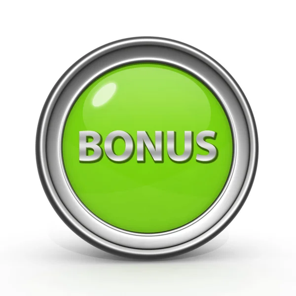 Bonus circular icon on white background — Stock Photo, Image