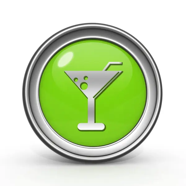 Drink circular icon on white background — Stock Photo, Image