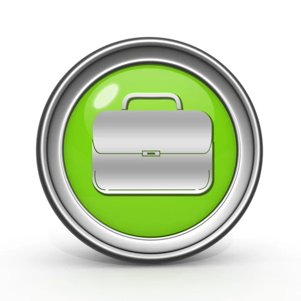 Bolsa icono circular sobre fondo blanco — Foto de Stock