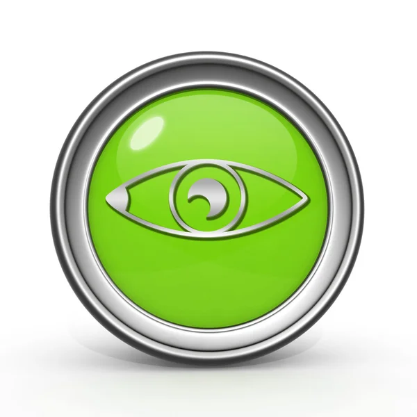 Eye circular icon on white background — Stock Photo, Image