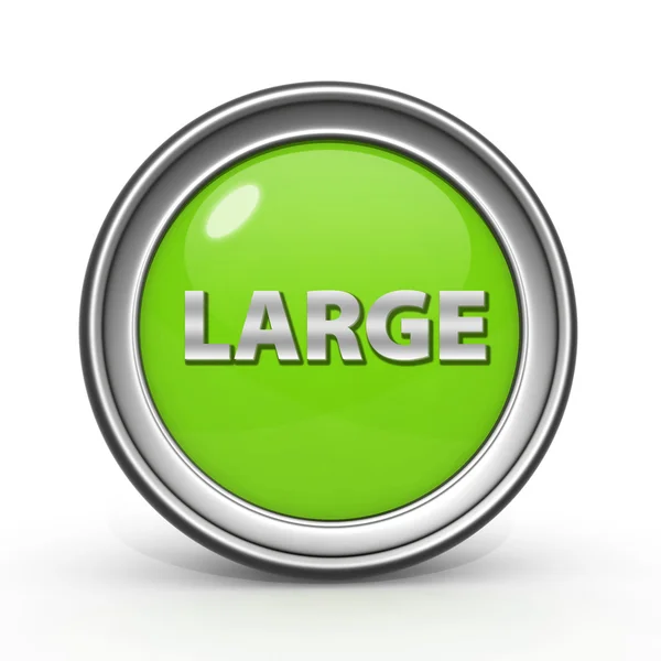 Large circular icon on white background — Stock Photo, Image
