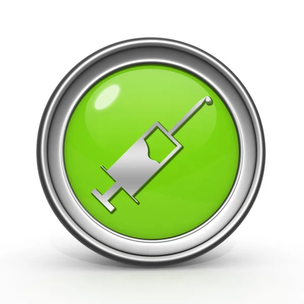 Injection circular icon on white background — Stock Photo, Image