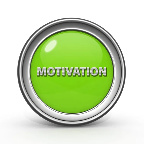 Motivation circular icon on white background — Stock Photo, Image