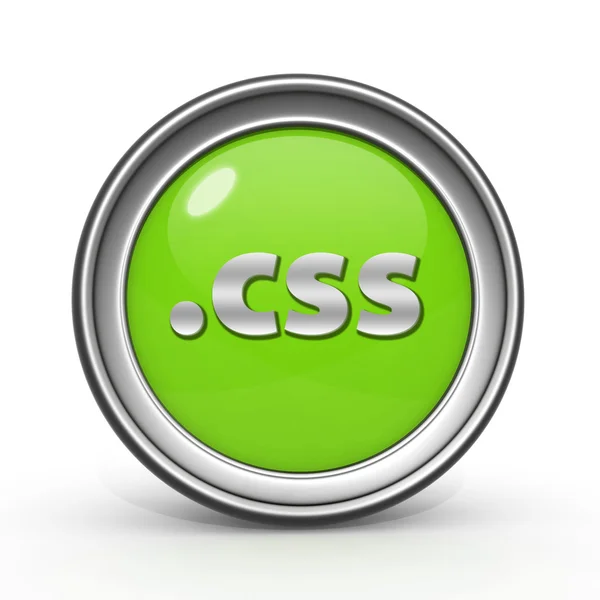 .CSS circulaire pictogram op witte achtergrond — Stockfoto