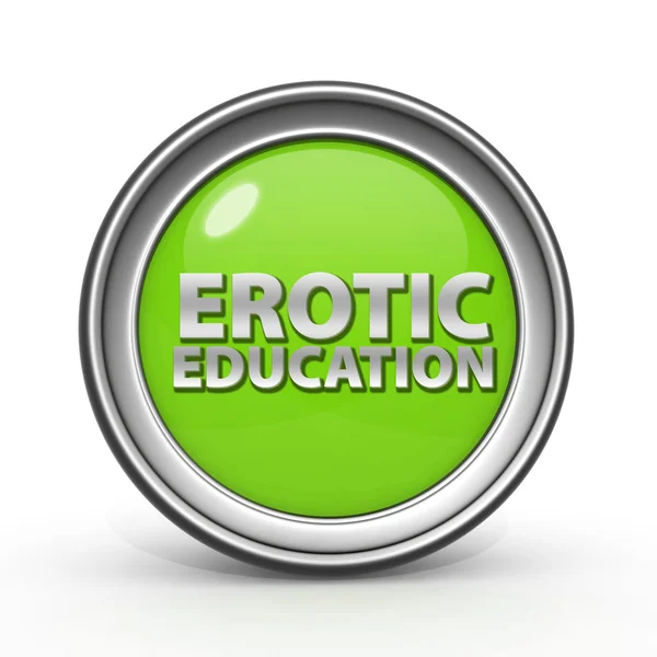 Erotic Education circular icon on white background — Stock Photo, Image