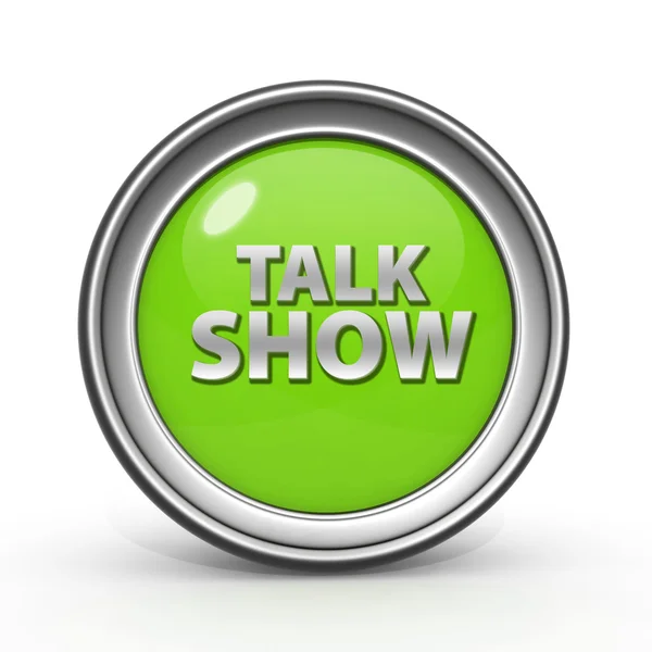 Talk Show circular icon on white background — Stock Photo, Image