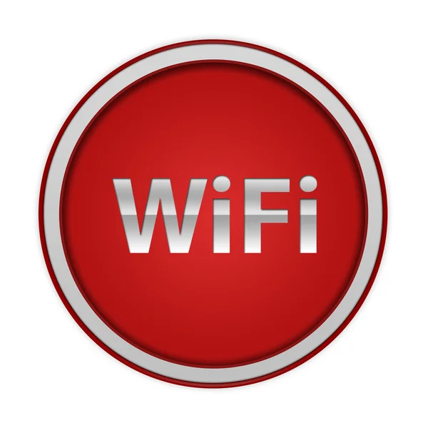 WiFi circulaire pictogram op witte achtergrond — Stockfoto