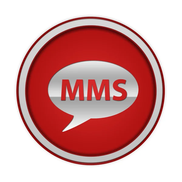 Mms circular icon on white background — Stock Photo, Image