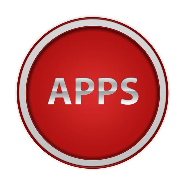 Apps circular icon on white background — Stock Photo, Image