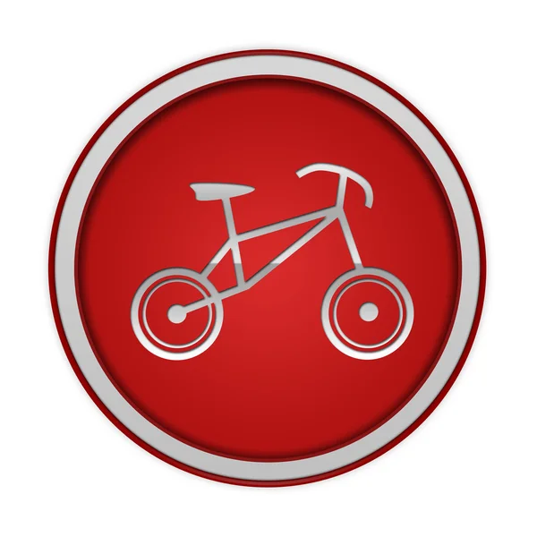 Fiets circulaire pictogram op witte achtergrond — Stockfoto