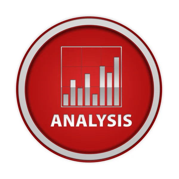 Gegevens analyse circulaire pictogram op witte achtergrond — Stockfoto