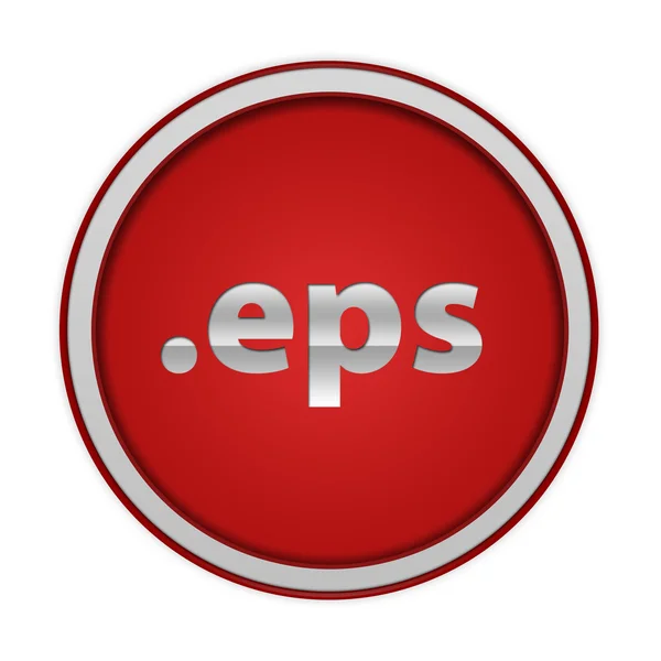 .在白色背景上的 eps 圆形图标 — 图库照片