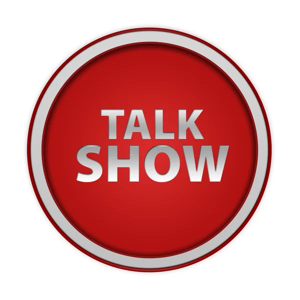 Talk Show circular icon on white background — Stock Photo, Image