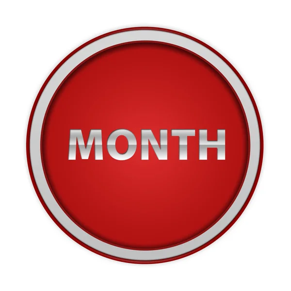 Month circular icon on white background — Stock Photo, Image