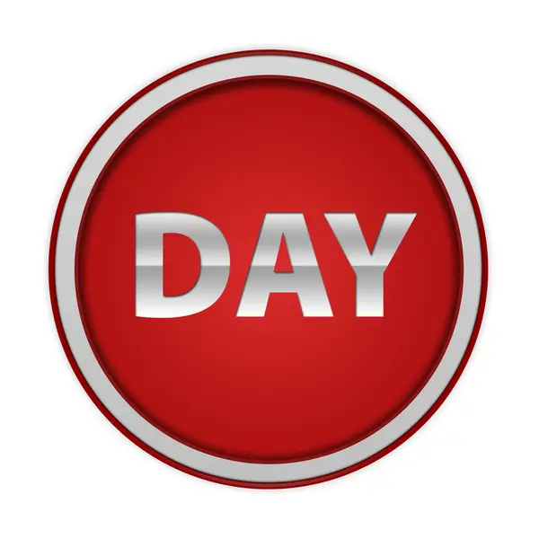 Tag rundes Symbol auf weißem Hintergrund — Stockfoto