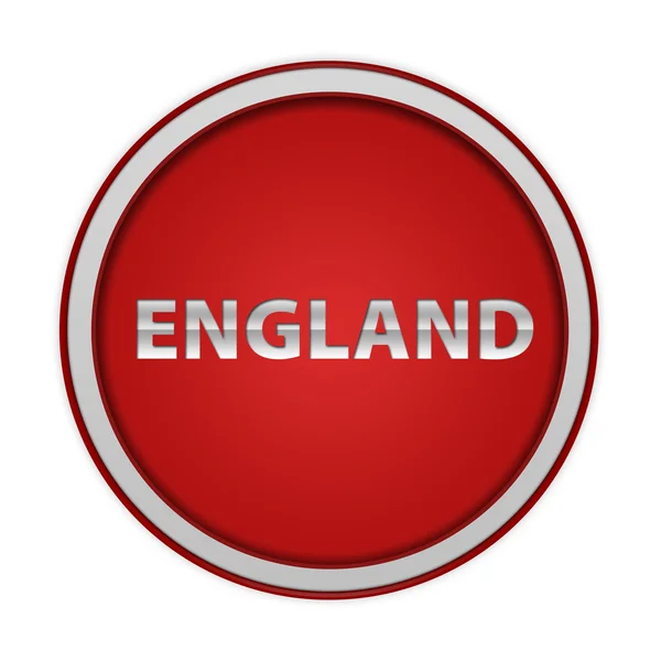 Engeland circulaire pictogram op witte achtergrond — Stockfoto