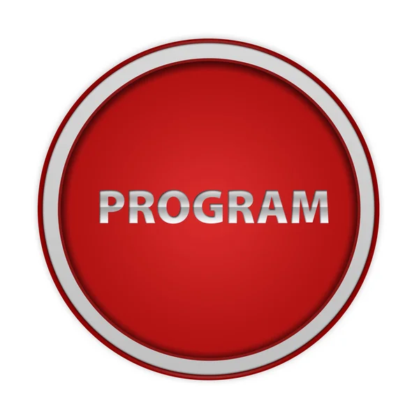 Program circular icon on white background — Stock Photo, Image