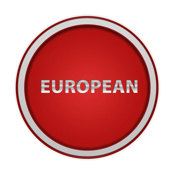 European circular icon on white background — Stock Photo, Image