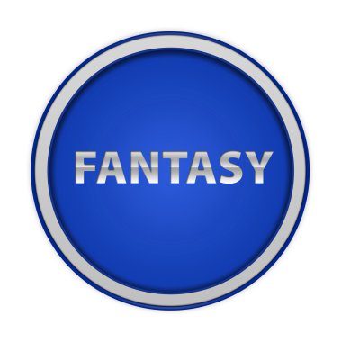 Beyaz arka plan üzerinde fantezi dairesel simgesi