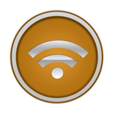 beyaz zemin üzerinde sinyal dairesel simgesi