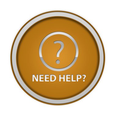 beyaz zemin üzerinde dairesel simgesi yardım