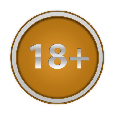 Beyaz arka plan üzerinde 18 dairesel simgesi