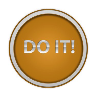 Beyaz arka plan üzerinde dairesel simgesi yapmak