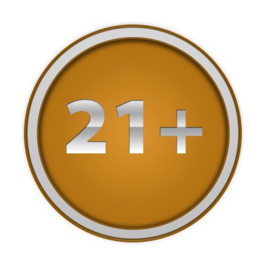 Beyaz arka plan üzerinde 21 dairesel simgesi