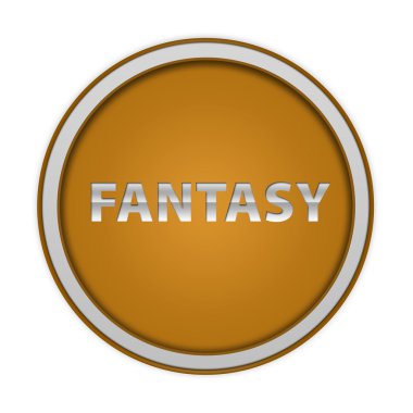 Beyaz arka plan üzerinde fantezi dairesel simgesi