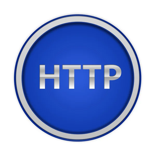 Http circular icon on white background — Stock Photo, Image