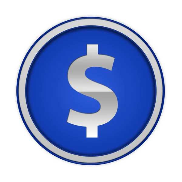 Money circular icon on white background — Stock Photo, Image