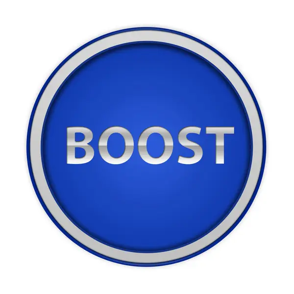 Boost circular icon on white background — Stock Photo, Image