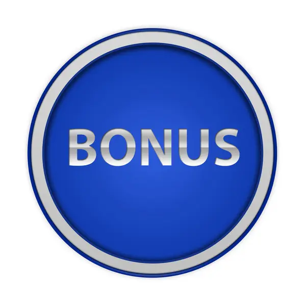 Bonus circular icon on white background — Stock Photo, Image