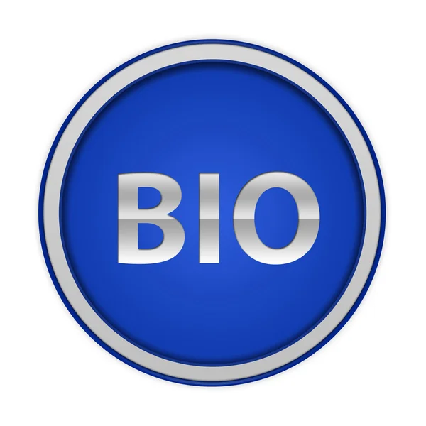 Bio circulaire pictogram op witte achtergrond — Stockfoto