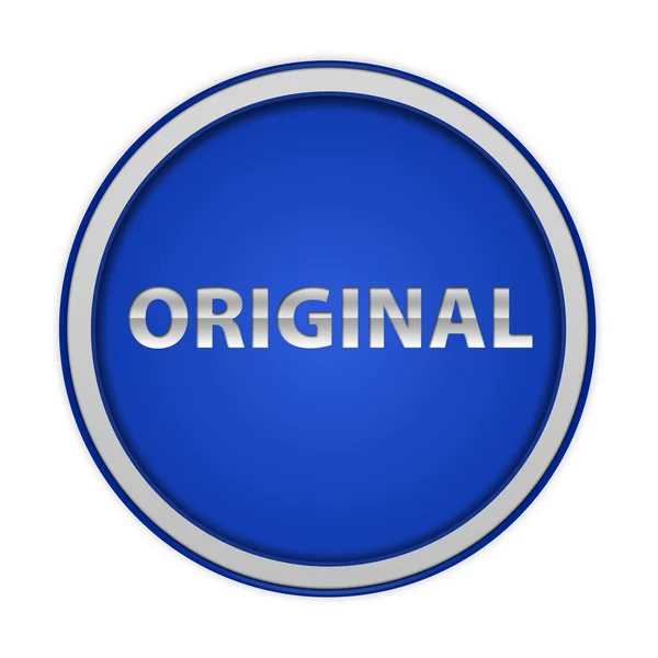 Original circular icon on white background — Stock Photo, Image