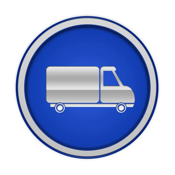 Truck circular icon on white background — Stock Photo, Image