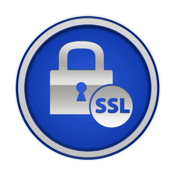 SSL circulaire pictogram op witte achtergrond — Stockfoto