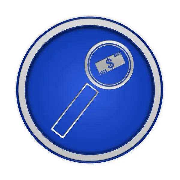 Find money circular icon on white background — Stock Photo, Image