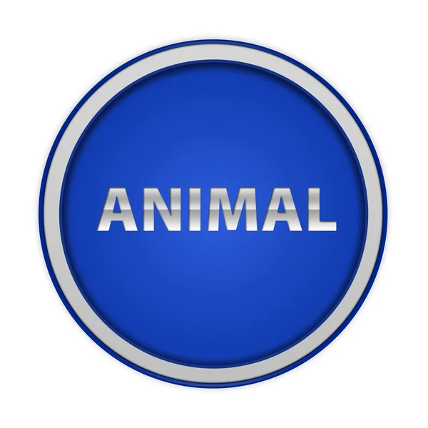 Állati kör alakú ikon fehér háttér — Stock Fotó