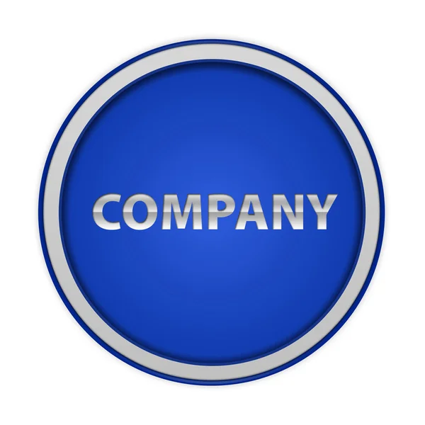 Company circular icon on white background — Stock Photo, Image