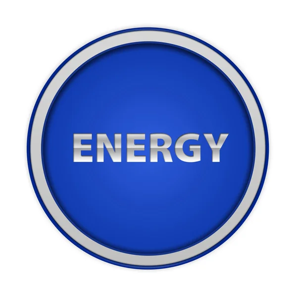 Energie kreisförmiges Symbol auf weißem Hintergrund — Stockfoto
