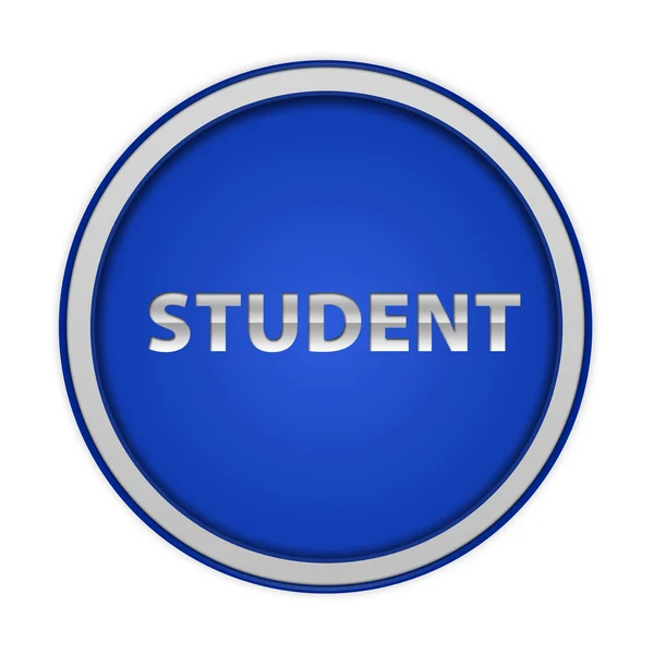 Studnet icono circular sobre fondo blanco — Foto de Stock