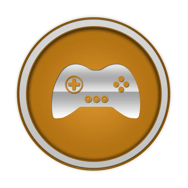 Game circular icon on white background — Stock Photo, Image